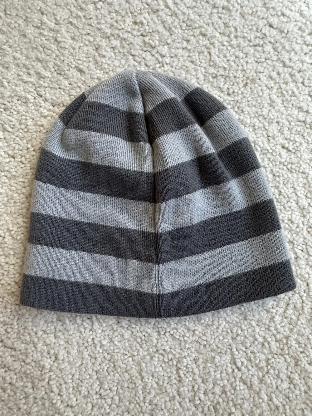 Women’s Metal Mulisha Striped Beanie Hat with Pink Heart Accent MM